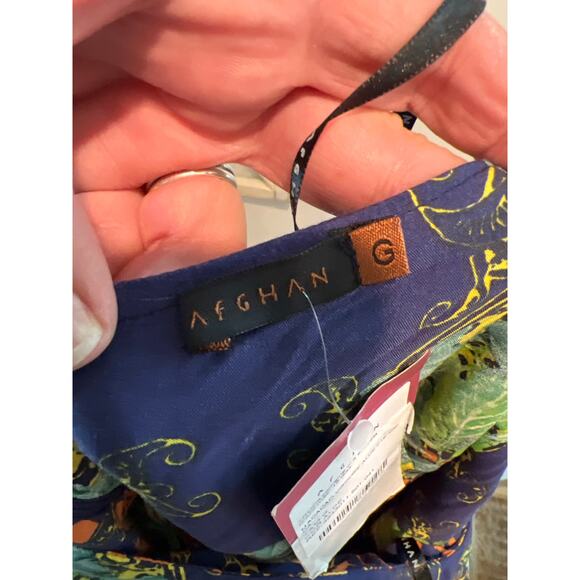 NWT Afghan viscose jumpsuit size G or large knit boxy - Picture 5 of 5